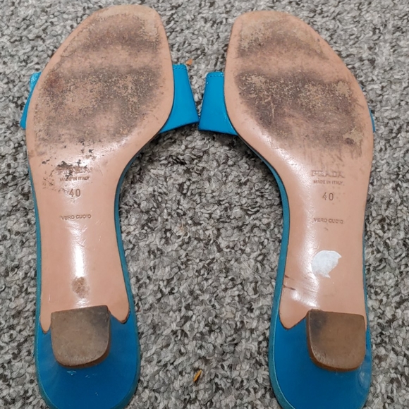 Prada blue slides size 40 - Picture 3 of 5